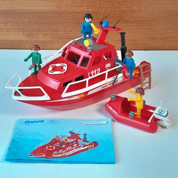 Playmobil 3128 grote + kleine brandweerboot - 2005 en 1999 beschikbaar voor biedingen