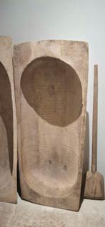 Oude houten bak trog voederbak, Ophalen, Gebruikt