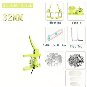 buttonmachine button maker groen voor 32mm buttons  beschikbaar voor biedingen