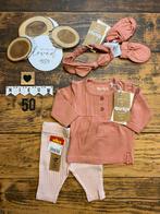 Baby girl setje roze shirt legging haarband slofjes maat 50, Kinderen en Baby's, Babykleding | Maat 50, Meisje, Dirkje, Nieuw