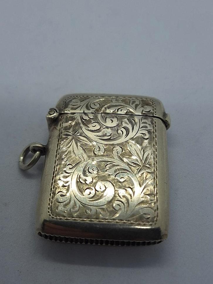 Antiek Zilveren Tondeldoosje / Hanger, Antiek en Kunst, Antiek | Goud en Zilver, Zilver, Ophalen of Verzenden