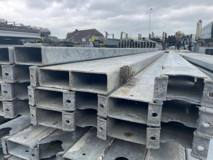 Kokerprofielen 100x50x3mm | Lengte: 4000 mm, Doe-het-zelf en Verbouw, Metalen, Gebruikt, IJzer, Ophalen of Verzenden