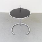1 x ClassiCon Eileen Gray Bijzettafel Zwart - Chroom, Overige materialen, Rond, Ophalen of Verzenden, Zo goed als nieuw