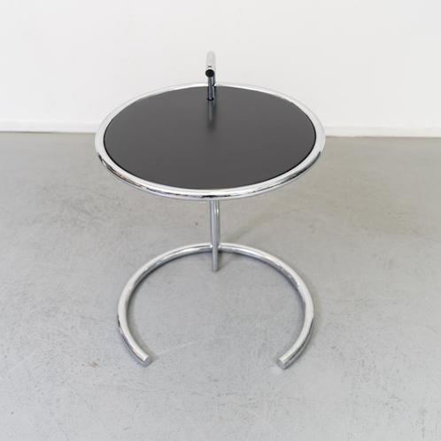 1 x ClassiCon Eileen Gray Bijzettafel Zwart - Chroom, Huis en Inrichting, Tafels | Bijzettafels, Zo goed als nieuw, Rond, 60 cm of meer