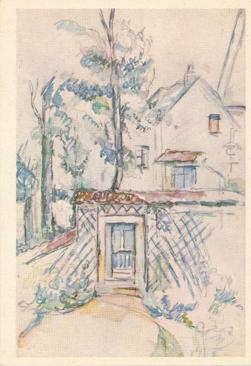 4  wat oudere Kunstkaarten van Paul Cézanne, Verzamelen, Ansichtkaarten | Themakaarten, Ongelopen, 1940 tot 1960, Cultuur en Media