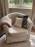 Tullstra stoel met naturel hoes, Huis en Inrichting, Fauteuils, Ophalen, Zo goed als nieuw, Stof, 75 tot 100 cm