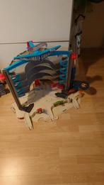 Hotweels garage met banen, Gebruikt, Ophalen of Verzenden, Handmatig, Hot Wheels