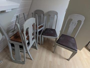 Gratis 6x eetkamerstoelen