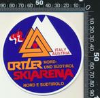 Sticker: Ortler Skiarena (2), Verzenden, Zo goed als nieuw, Bedrijf of Vereniging