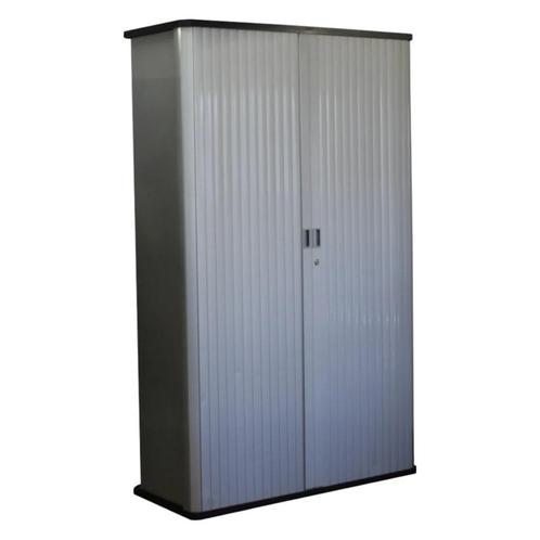 Gispen Octa Roldeurkast Zilvergrijs 195 x 120 x 50, Huis en Inrichting, Kasten | Roldeurkasten en Archiefkasten, Gebruikt, 150 tot 200 cm