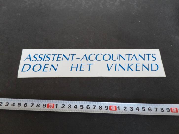 sticker Assistent - Accountants doen het vinkend, Verzamelen, Stickers, Zo goed als nieuw, Ophalen