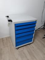 Gereedschapwagen, Showroommodel, Kleur: Grijs/Blauw, Ophalen, 5 laden of meer, Nieuw, 50 tot 100 cm