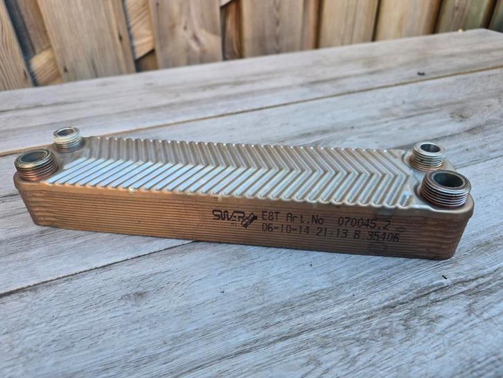 Plate Heat Exchanger – Stainless Steel  4-Port, Doe-het-zelf en Verbouw, Verwarming en Radiatoren, Nieuw, Ophalen of Verzenden