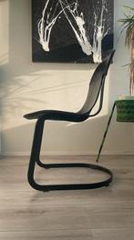 4x Willy Rizzo “all-black” chairs for Cidue, ca 70s, Huis en Inrichting, Stoelen, Vier, Gebruikt, Metaal, Ophalen of Verzenden