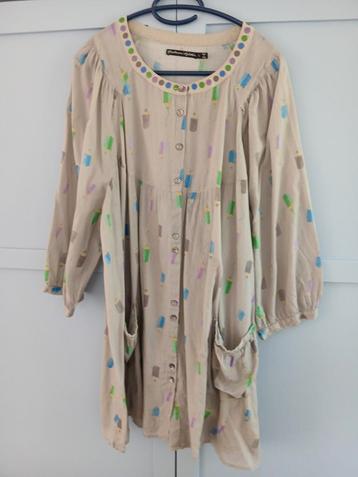 Gudrun Sjoden kunstenaarsblouse maat L beschikbaar voor biedingen