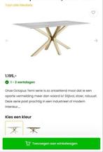 Marmere Eettafel 180x100 cm - Stijlvol Design, Ophalen, 50 tot 100 cm, Zo goed als nieuw, Vijf personen of meer