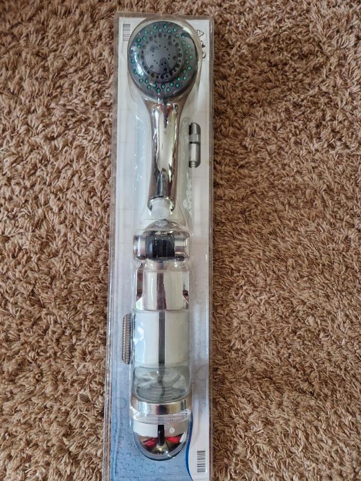 Nieuwe Douchekop met slang en houder, Doe-het-zelf en Verbouw, Sanitair, Nieuw, Douche, Chroom, Rvs, Ophalen of Verzenden