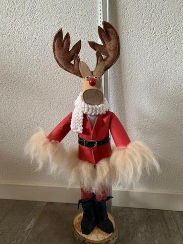 rendier Rudolf kerst etalage tafeldecoratie rood leer pak 9A beschikbaar voor biedingen