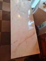 Vintage salontafel met marmeren blad, Huis en Inrichting, Tafels | Salontafels, Ophalen, Heikant 21 Kaatsheuvel, Overige materialen