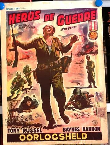 Filmposter Heros de guerre / Oorlogsheld - Burt Topper beschikbaar voor biedingen
