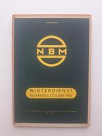 NBM WINTERDIENSTREGELING INGAANDE - 5 OCTOBER 1952, Ophalen of Verzenden, Gebruikt, Bus of Metro, Boek of Tijdschrift