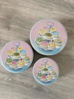 3 ronde koektrommels, Verzamelen, Blikken, Ophalen, Gebruikt, Koek(jes), Overige merken