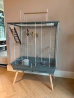 Vogelkooi op poten, Dieren en Toebehoren, Vogels | Hokken en Kooien, Ophalen, Gebruikt, Metaal, Vogelkooi