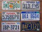 6 USA nummerplaten kentekenplaten nummerplaat nummerborden, Verzamelen, Ophalen of Verzenden, Gebruikt, Auto's