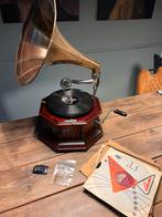 His master’s voice, goed werkende oude grammofoon., Antiek en Kunst, Antiek | Tv's en Audio, Ophalen