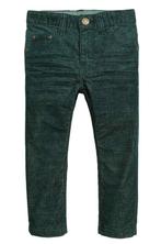 H&M corduroy broek jeans donkergroen maat 140, Broek, H&M, Nieuw, Ophalen of Verzenden
