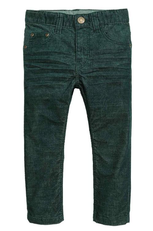 H&M corduroy broek jeans donkergroen maat 140, Kinderen en Baby's, Kinderkleding | Maat 140, Nieuw, Jongen, Broek, Ophalen of Verzenden