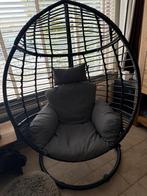 Schommel ei stoel, Ophalen, Zwart, Zo goed als nieuw, Metaal