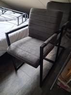 4 eetkamerstoelen, Huis en Inrichting, Stoelen, Ophalen, Gebruikt, Grijs, Vier