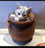 Francienskatten poezenbeeldje, Ophalen of Verzenden, Zo goed als nieuw, Beeldje of Figuurtje