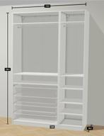 Ikea Pax-Kast wit (236hoogx58diep), Huis en Inrichting, Kasten | Kledingkasten, Ophalen, Gebruikt, 200 cm of meer, 150 tot 200 cm