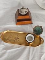 Antiek inktstel art nouveau plus inktpot, Ophalen of Verzenden