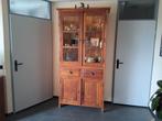 Mooie vitrine kast, Huis en Inrichting, Kasten | Buffetkasten, Ophalen, 25 tot 50 cm, Teakhout, 200 cm of meer