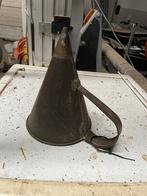 Vintage metalen trechter met handvat, Ophalen, Gebruikt