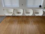 Vitra Tom Vac stoelen 4 stuks voor binnen of buiten, Huis en Inrichting, Stoelen, Ophalen, Gebruikt, Wit, Vier