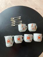 Antieke kindermokjes met kan en lepeltjes, Ophalen of Verzenden