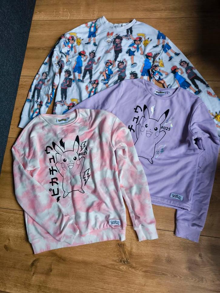 Pokemon Pikachu sweaters set - maat 158-176, Kinderen en Baby's, Kinderkleding | Kinder-kledingpakketten, Ophalen of Verzenden