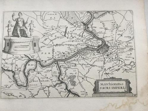 Antwerpen, het H. Roomse Rijk, Colom, 1660. Zeldzaam, Antiek en Kunst, Kunst | Etsen en Gravures, Verzenden