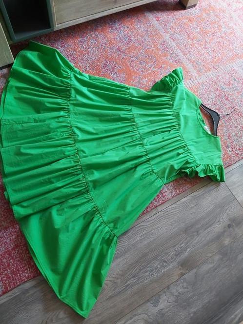 Fantastisch a-lijn groene jurk Belgium label 38 40 42 44 46, Kleding | Dames, Jurken, Zo goed als nieuw, Maat 42/44 (L), Groen