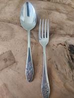 Gero verzilverd kinderbestek lepel/vork - Hans en Grietje, Antiek en Kunst, Antiek | Bestek, Ophalen of Verzenden