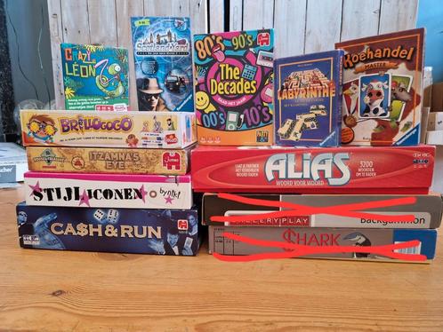 Spellenpakket (nog 10 stuks varia), Hobby en Vrije tijd, Gezelschapsspellen | Bordspellen, Gebruikt, Een of twee spelers, Drie of vier spelers