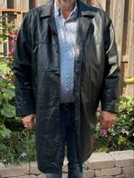 Lange jas 3XL 100% leer, Kleding | Heren, Jassen | Winter, Ophalen of Verzenden, Gedragen, Overige maten, Zwart