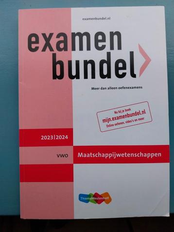 Examenbundel Maatschappijwetenschappen vwo 2023-2024 beschikbaar voor biedingen