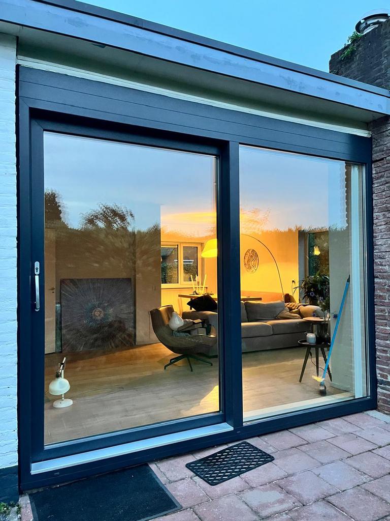 Mooie schuifpui HR+++ (dubbel of trippel glas), Doe-het-zelf en Verbouw, Kozijnen en Schuifpuien, Ophalen, Kunststof, 225 cm of meer