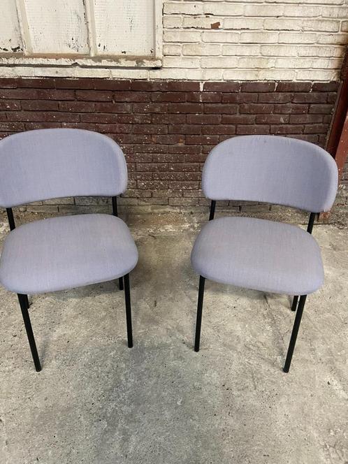 Blasco & Vila RC Metal Stoelen, Huis en Inrichting, Stoelen, Zo goed als nieuw, Twee, Metaal, Stof, Blauw, Ophalen