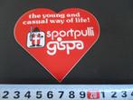 sticker sportpulli gispa the young and casual way of life, Ophalen, Zo goed als nieuw, Bedrijf of Vereniging